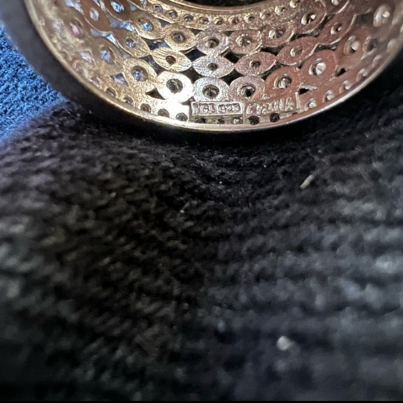 Sterling Silver Crystal Cigar Band - Picture 8 of 12